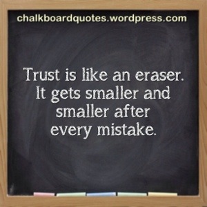 Untrustworthy  Chalkboard Quotes