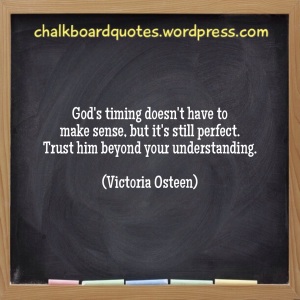 God's timing